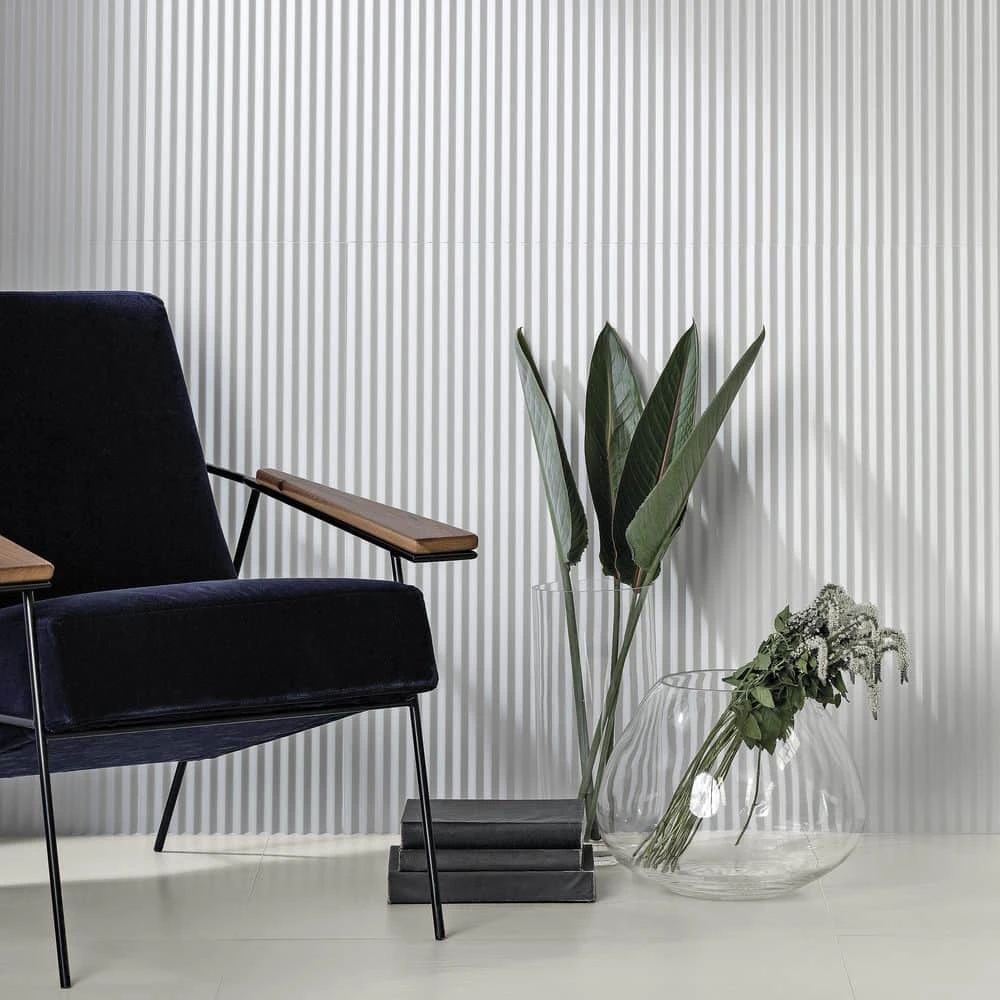 Linear White 11.41 in. x 35.37 in. Matte Ceramic Wall Tile (11.51 sq. ft./Case) by Ivy Hill Tile 9 Linear White 11.41 in. x 35.37 in. Matte Ceramic Wall Tile (11.51 sq. ft./Case) by Ivy Hill Tile - Image 7