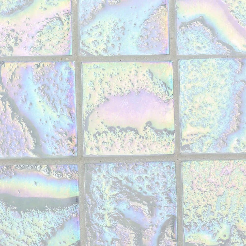 Marina Iridescent Squares White 11.75 in x 11.75 in. x 8 mm Glass Mosaic Wall Tile by Ivy Hill Tile 9 Marina Iridescent Squares White 11.75 in x 11.75 in. x 8 mm Glass Mosaic Wall Tile by Ivy Hill Tile - Image 7