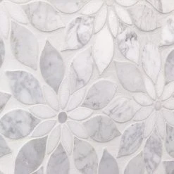 Thistle White 12.4 in. x 14.13 in. Polished Marble Mosaic Tile (1.21 sq. ft./Sheet) by Ivy Hill Tile 17 Thistle White 12.4 in. x 14.13 in. Polished Marble Mosaic Tile (1.21 sq. ft./Sheet) by Ivy Hill Tile -Tile Elegant Shop white ivy hill tile marble tile ext3rd101816 76 1000