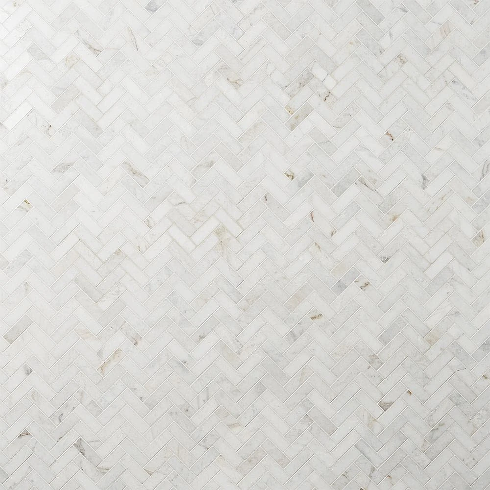 Arctic White 12 in. x 12.79 in. Herringbone Polished Marble Mosaic Tile (1.07 sq. ft./Sheet) by Ivy Hill Tile 3 Arctic White 12 in. x 12.79 in. Herringbone Polished Marble Mosaic Tile (1.07 sq. ft./Sheet) by Ivy Hill Tile
