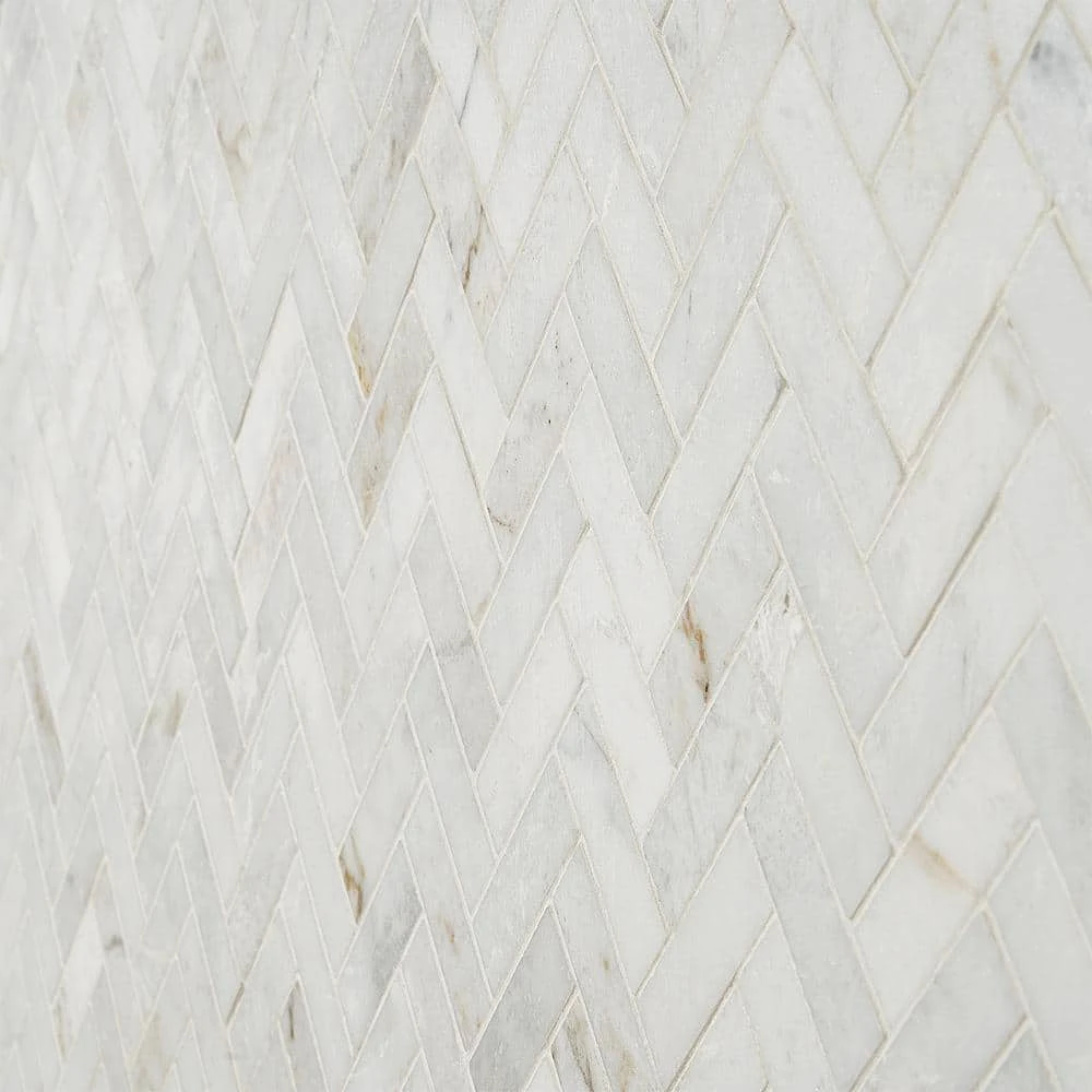 Arctic White 12 in. x 12.79 in. Herringbone Polished Marble Mosaic Tile (1.07 sq. ft./Sheet) by Ivy Hill Tile 8 Arctic White 12 in. x 12.79 in. Herringbone Polished Marble Mosaic Tile (1.07 sq. ft./Sheet) by Ivy Hill Tile - Image 6