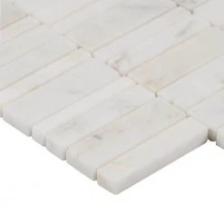 Arctic White 11.69 in. x 11.69 in. Waterfall Polished Marble Mosaic Tile (0.97 sq. ft./Sheet) by Ivy Hill Tile 17 Arctic White 11.69 in. x 11.69 in. Waterfall Polished Marble Mosaic Tile (0.97 sq. ft./Sheet) by Ivy Hill Tile -Tile Elegant Shop white ivy hill tile marble tile ext3rd105899 76 1000