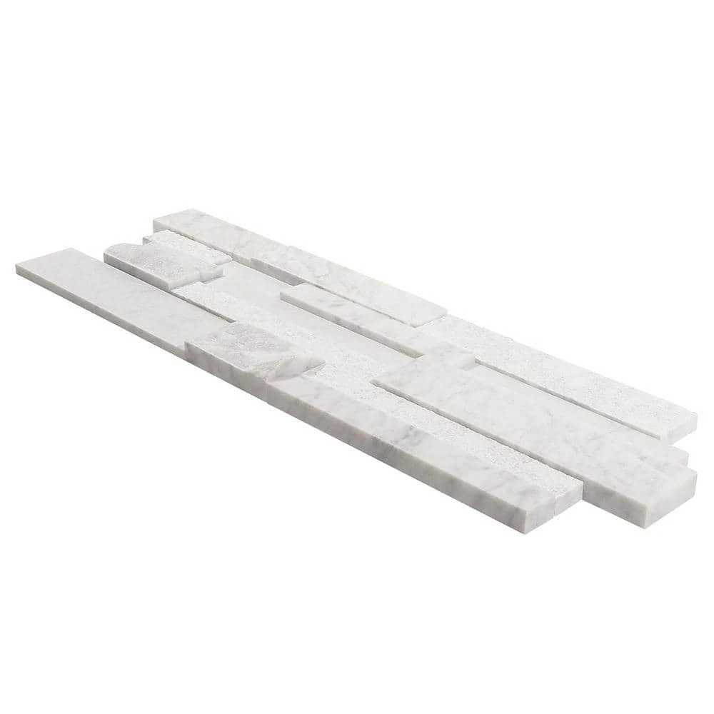 Cliffstone White Ledger Panel 8 in. x 24 in. 10mm Matte Marble Mosaic Tile (1.29 sq. ft.) by Ivy Hill Tile 11 Cliffstone White Ledger Panel 8 in. x 24 in. 10mm Matte Marble Mosaic Tile (1.29 sq. ft.) by Ivy Hill Tile - Image 9