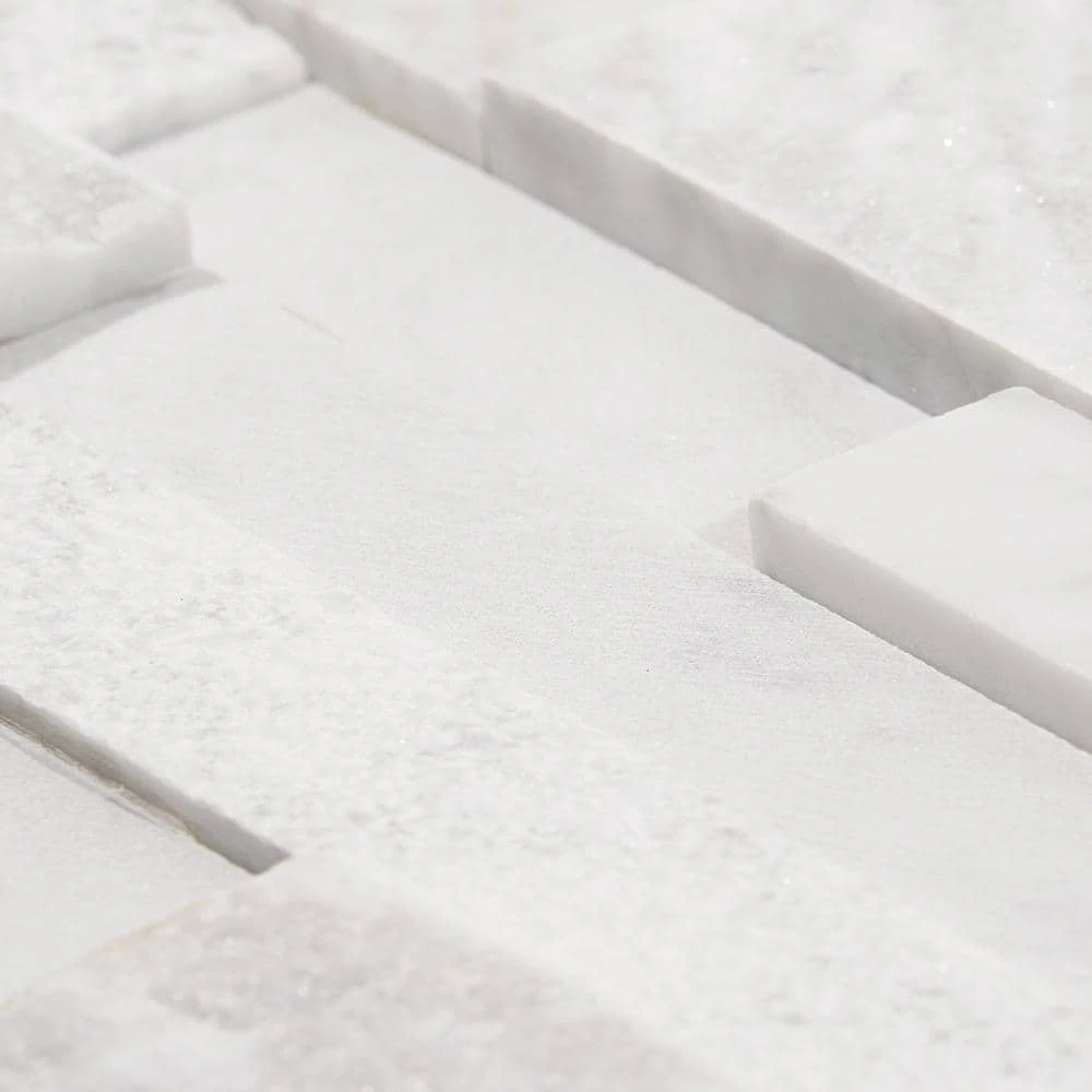 Cliffstone White Ledger Panel 8 in. x 24 in. 10mm Matte Marble Mosaic Tile (1.29 sq. ft.) by Ivy Hill Tile 5 Cliffstone White Ledger Panel 8 in. x 24 in. 10mm Matte Marble Mosaic Tile (1.29 sq. ft.) by Ivy Hill Tile - Image 3