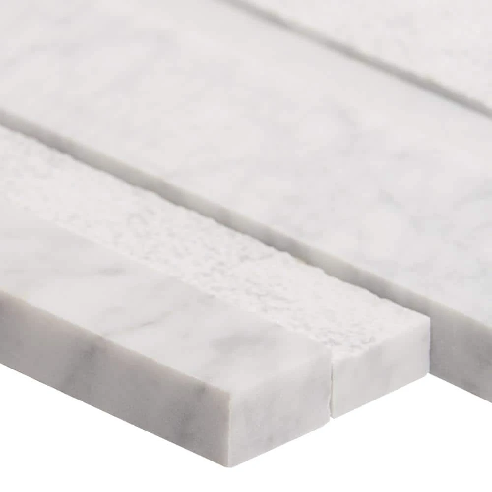 Cliffstone White Ledger Panel 8 in. x 24 in. 10mm Matte Marble Mosaic Tile (1.29 sq. ft.) by Ivy Hill Tile 12 Cliffstone White Ledger Panel 8 in. x 24 in. 10mm Matte Marble Mosaic Tile (1.29 sq. ft.) by Ivy Hill Tile - Image 10