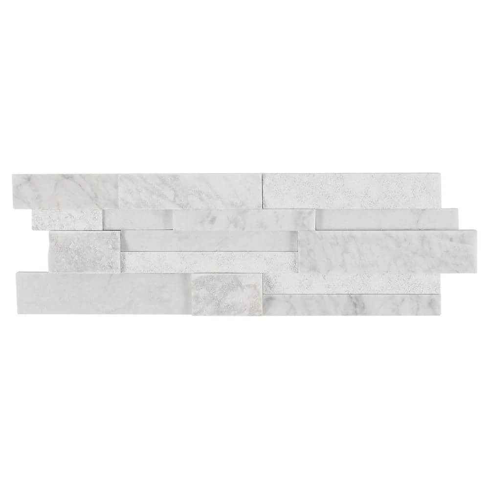 Cliffstone White Ledger Panel 8 in. x 24 in. 10mm Matte Marble Mosaic Tile (1.29 sq. ft.) by Ivy Hill Tile 10 Cliffstone White Ledger Panel 8 in. x 24 in. 10mm Matte Marble Mosaic Tile (1.29 sq. ft.) by Ivy Hill Tile - Image 8