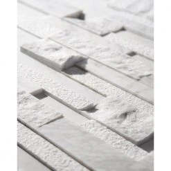 Cliffstone White Ledger Panel 8 in. x 24 in. 10mm Matte Marble Mosaic Tile (1.29 sq. ft.) by Ivy Hill Tile 17 Cliffstone White Ledger Panel 8 in. x 24 in. 10mm Matte Marble Mosaic Tile (1.29 sq. ft.) by Ivy Hill Tile -Tile Elegant Shop white ivy hill tile mosaic tile ext3rd100620 66 1000