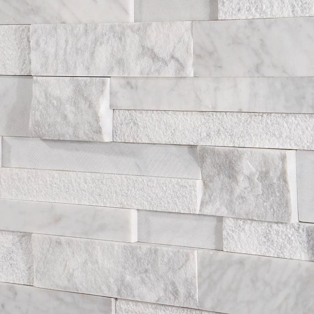 Cliffstone White Ledger Panel 8 in. x 24 in. 10mm Matte Marble Mosaic Tile (1.29 sq. ft.) by Ivy Hill Tile 9 Cliffstone White Ledger Panel 8 in. x 24 in. 10mm Matte Marble Mosaic Tile (1.29 sq. ft.) by Ivy Hill Tile - Image 7