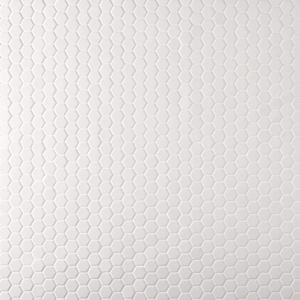 Slim White 10.23 in. x 11.81 in. Matte Porcelain Floor and Wall Mosaic Tile (0.83 sq. ft./Each) by Ivy Hill Tile 3 Slim White 10.23 in. x 11.81 in. Matte Porcelain Floor and Wall Mosaic Tile (0.83 sq. ft./Each) by Ivy Hill Tile