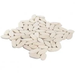 Countryside Sliced Flat Oval 11.81 in. x 11.81 in. White Floor and Wall Mosaic (0.97 sq. ft. / sheet) by Ivy Hill Tile -Tile Elegant Shop white ivy hill tile mosaic tile ext3rd105050 fa 1000