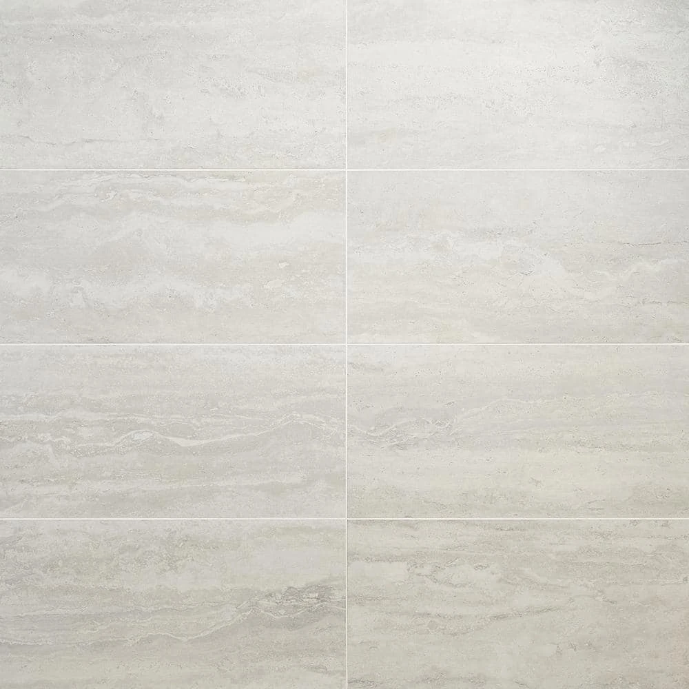 Essential Travertine White 11.71 in. x 23.50 in. Porcelain Floor and Wall Tile (11.62 sq. ft./Case) by Ivy Hill Tile 3 Essential Travertine White 11.71 in. x 23.50 in. Porcelain Floor and Wall Tile (11.62 sq. ft./Case) by Ivy Hill Tile