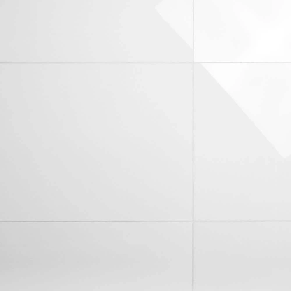 Lucid Nanoglass White 23.62 in. x 47.24 in. Polished Porcelain Floor and Wall Tile (15.49 sq. ft./Case) by Ivy Hill Tile 5 Lucid Nanoglass White 23.62 in. x 47.24 in. Polished Porcelain Floor and Wall Tile (15.49 sq. ft./Case) by Ivy Hill Tile - Image 3