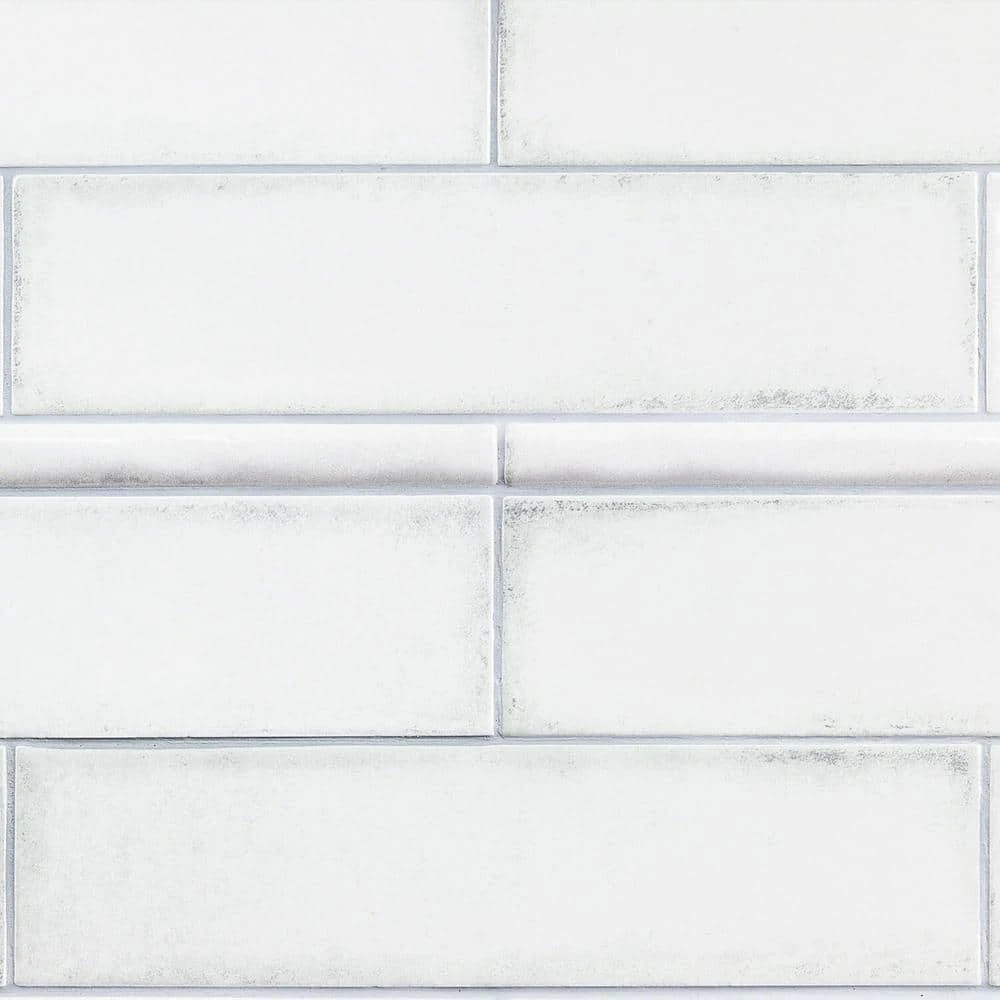 Moze White 0.75 in. x 12 in. Ceramic Pencil Liner by Ivy Hill Tile 6 Moze White 0.75 in. x 12 in. Ceramic Pencil Liner by Ivy Hill Tile - Image 4