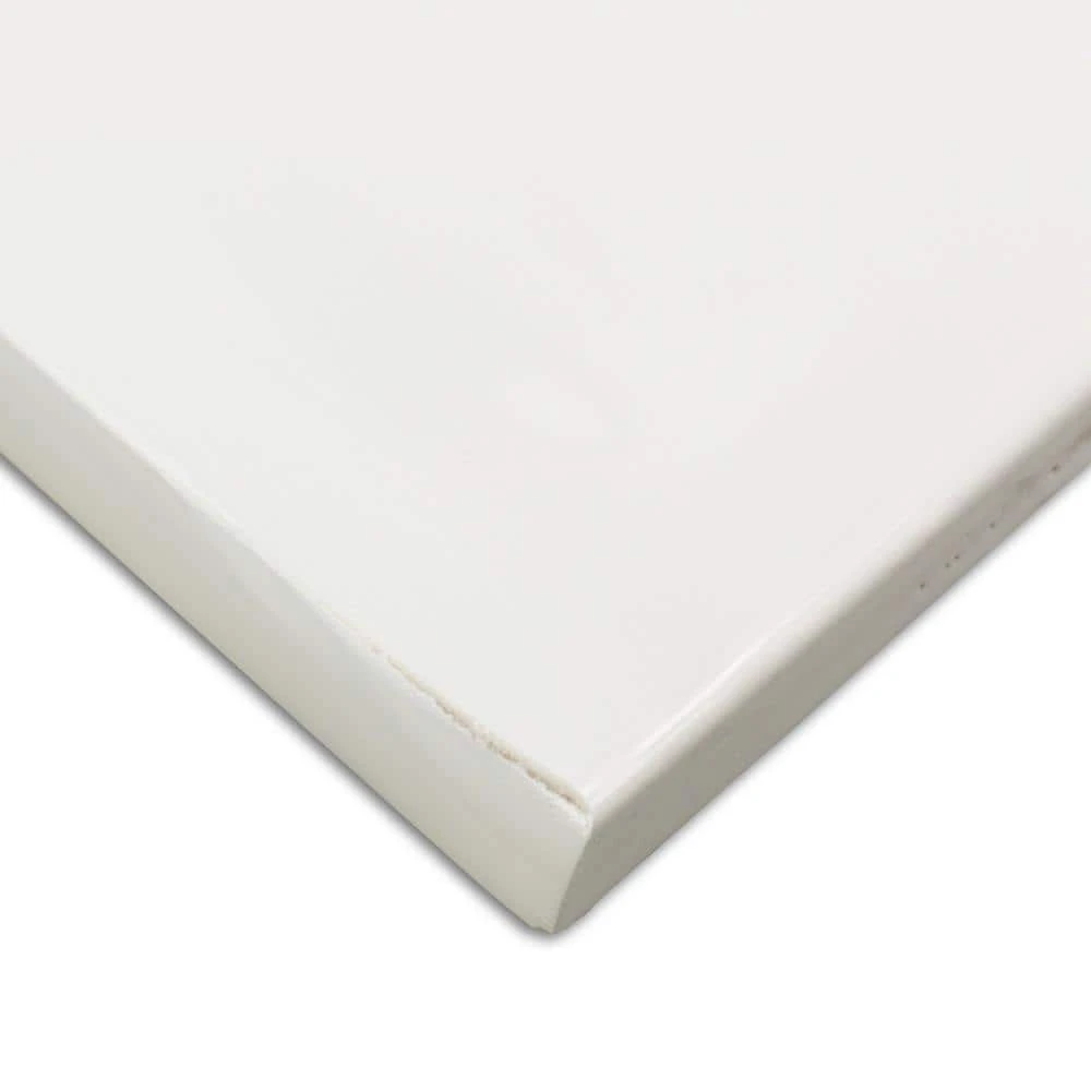 Pier White 4 in. x 12 in. Polished Ceramic Bullnose Tile by Ivy Hill Tile 6 Pier White 4 in. x 12 in. Polished Ceramic Bullnose Tile by Ivy Hill Tile - Image 4