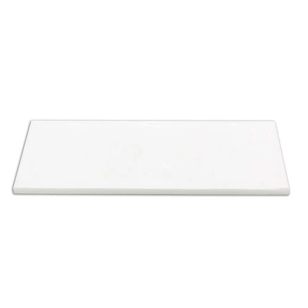 Pier White 4 in. x 12 in. Polished Ceramic Bullnose Tile by Ivy Hill Tile 5 Pier White 4 in. x 12 in. Polished Ceramic Bullnose Tile by Ivy Hill Tile - Image 3