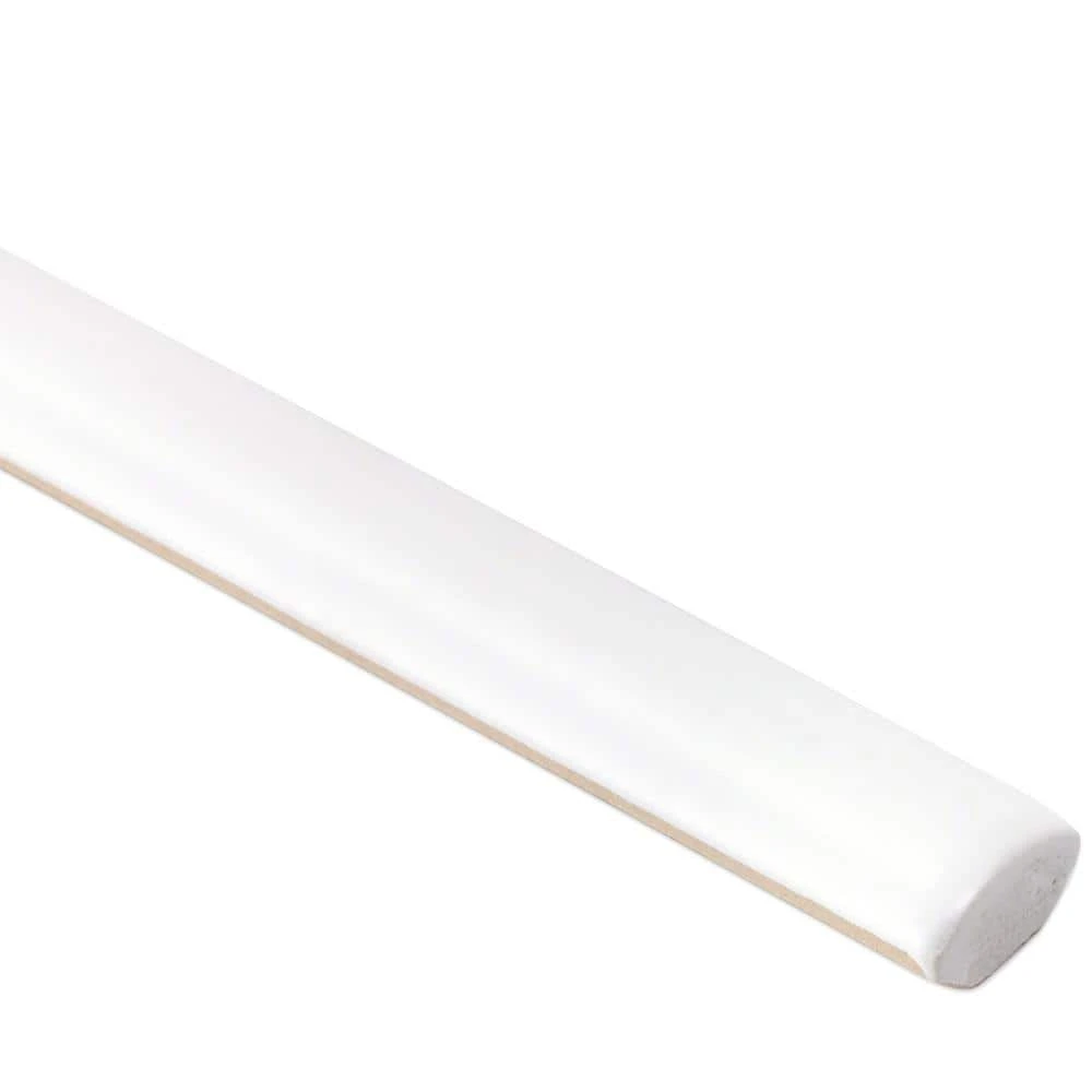 Barnet White 0.6 in. x 12 in. Matte Ceramic Pencil Tile by Ivy Hill Tile 5 Barnet White 0.6 in. x 12 in. Matte Ceramic Pencil Tile by Ivy Hill Tile - Image 3