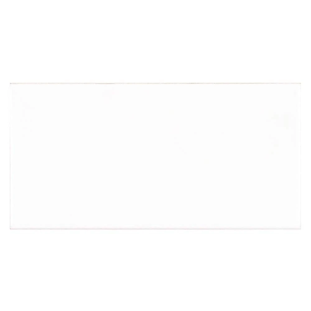 Fresh White 3 in. x 6 in. Glossy Subway Ceramic Wall Tile (10.656 sq. ft./Case) by Jeffrey Court 3 Fresh White 3 in. x 6 in. Glossy Subway Ceramic Wall Tile (10.656 sq. ft./Case) by Jeffrey Court