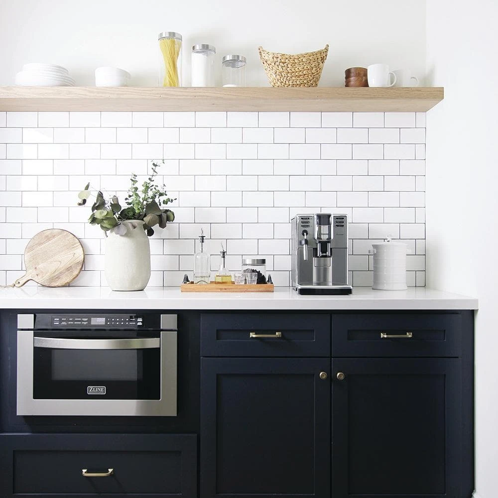 Fresh White 3 in. x 6 in. Glossy Subway Ceramic Wall Tile (10.656 sq. ft./Case) by Jeffrey Court 4 Fresh White 3 in. x 6 in. Glossy Subway Ceramic Wall Tile (10.656 sq. ft./Case) by Jeffrey Court - Image 2