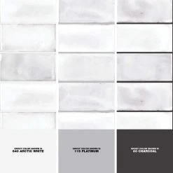 Blanco Rustico White 3 in. x 6 in. Glossy Ceramic Wall Tile (5.38 sq. ft./Case) by Jeffrey Court 10 Blanco Rustico White 3 in. x 6 in. Glossy Ceramic Wall Tile (5.38 sq. ft./Case) by Jeffrey Court -Tile Elegant Shop white jeffrey court ceramic tile 95806 1d 1000