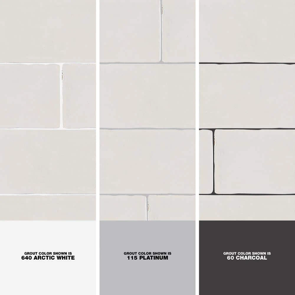 Cotton Blossom White 2.5 in. x 9.75 in. Glossy Textured Ceramic Wall Tile (5.38 sq. ft./Case) by Jeffrey Court 5 Cotton Blossom White 2.5 in. x 9.75 in. Glossy Textured Ceramic Wall Tile (5.38 sq. ft./Case) by Jeffrey Court - Image 3