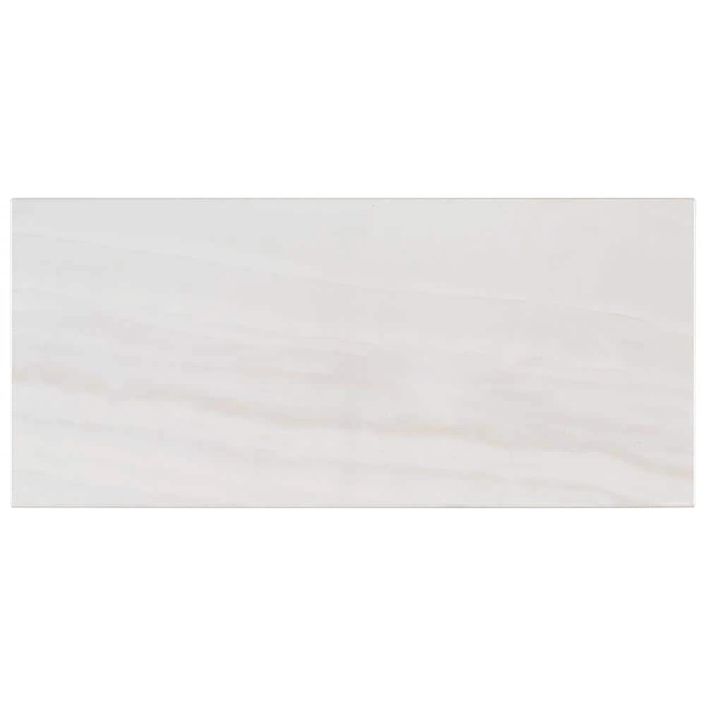 Glossy Rapids White 10 in. x 20 in. Subway Gloss Ceramic Wall Tile (14.80 sq. ft./Case) by Jeffrey Court 3 Glossy Rapids White 10 in. x 20 in. Subway Gloss Ceramic Wall Tile (14.80 sq. ft./Case) by Jeffrey Court