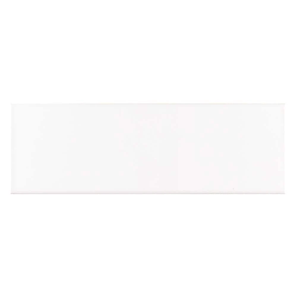 Fresh White 4 in. x 12 in. Glossy Ceramic Wall Tile (10.33 sq. ft./case) by Jeffrey Court 3 Fresh White 4 in. x 12 in. Glossy Ceramic Wall Tile (10.33 sq. ft./case) by Jeffrey Court