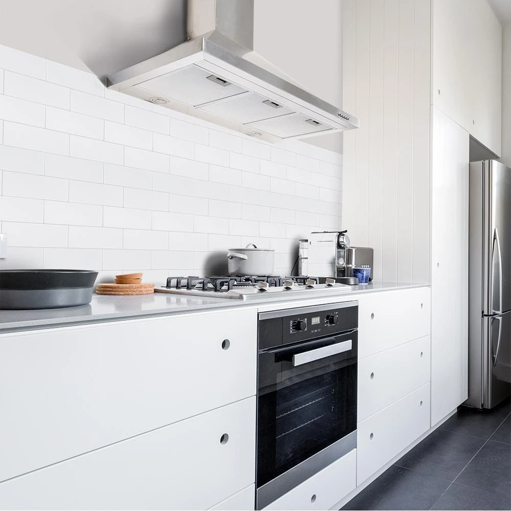 Fresh White 4 in. x 12 in. Glossy Ceramic Wall Tile (10.33 sq. ft./case) by Jeffrey Court 4 Fresh White 4 in. x 12 in. Glossy Ceramic Wall Tile (10.33 sq. ft./case) by Jeffrey Court - Image 2