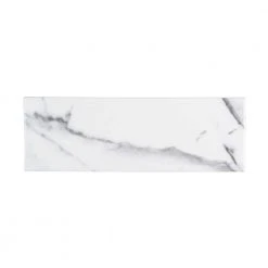 Carrara Inkjet White 4 in. x 12 in. Matte Ceramic Wall Tile (10.33 sq. ft./Case) by Jeffrey Court
