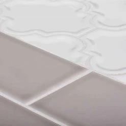 Marrakech White 9.38 in. x 12.25 in. Arabesque Glossy Ceramic Mosaic Tile (7.975 sq. ft./Case) by Jeffrey Court 8 Marrakech White 9.38 in. x 12.25 in. Arabesque Glossy Ceramic Mosaic Tile (7.975 sq. ft./Case) by Jeffrey Court -Tile Elegant Shop white jeffrey court ceramic tile 99339 a0 1000