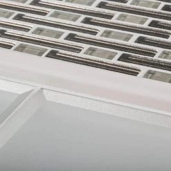 Luster White 4 in. x 12 in. Glossy Glass Wall Tile (10 sq. ft./Case) by Jeffrey Court 10 Luster White 4 in. x 12 in. Glossy Glass Wall Tile (10 sq. ft./Case) by Jeffrey Court -Tile Elegant Shop white jeffrey court glass tile 99243 a0 1000