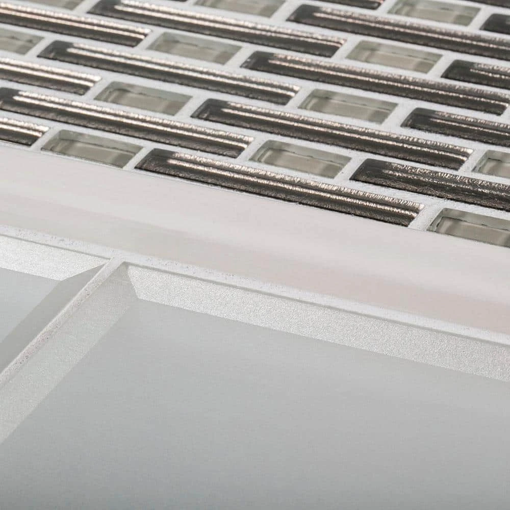 Luster White 4 in. x 12 in. Glossy Glass Wall Tile (10 sq. ft./Case) by Jeffrey Court 6 Luster White 4 in. x 12 in. Glossy Glass Wall Tile (10 sq. ft./Case) by Jeffrey Court - Image 4