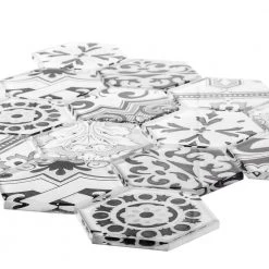 Morris Block White 12 in. x 10.375 in. Hexagon Glossy Glass Mosaic Tile (12.97 sq. ft./Case) by Jeffrey Court 10 Morris Block White 12 in. x 10.375 in. Hexagon Glossy Glass Mosaic Tile (12.97 sq. ft./Case) by Jeffrey Court -Tile Elegant Shop white jeffrey court glass tile 99266 40 1000