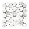Crisp Illusion White 10.375 in. x 11.125 in. Hexagon Marble Wall and Floor Mosaic Tile (8.01 sq. ft./Case) by Jeffrey Court 2 Crisp Illusion White 10.375 in. x 11.125 in. Hexagon Marble Wall and Floor Mosaic Tile (8.01 sq. ft./Case) by Jeffrey Court -Tile Elegant Shop white jeffrey court limestone tile 99784 64 1000
