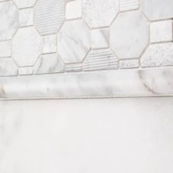 Crisp Illusion White 10.375 in. x 11.125 in. Hexagon Marble Wall and Floor Mosaic Tile (8.01 sq. ft./Case) by Jeffrey Court 10 Crisp Illusion White 10.375 in. x 11.125 in. Hexagon Marble Wall and Floor Mosaic Tile (8.01 sq. ft./Case) by Jeffrey Court -Tile Elegant Shop white jeffrey court limestone tile 99784 a0 1000