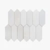 Suburbs White 10 in. x 12.375 in. Picket Polished Marble Wall and Floor Mosaic Tile (0.859 sq. ft./Each) by Jeffrey Court 2 Suburbs White 10 in. x 12.375 in. Picket Polished Marble Wall and Floor Mosaic Tile (0.859 sq. ft./Each) by Jeffrey Court -Tile Elegant Shop white jeffrey court marble tile 13013 64 1000