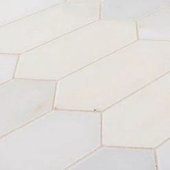 Suburbs White 10 in. x 12.375 in. Picket Polished Marble Wall and Floor Mosaic Tile (0.859 sq. ft./Each) by Jeffrey Court 14 Suburbs White 10 in. x 12.375 in. Picket Polished Marble Wall and Floor Mosaic Tile (0.859 sq. ft./Each) by Jeffrey Court -Tile Elegant Shop white jeffrey court marble tile 13013 77 1000