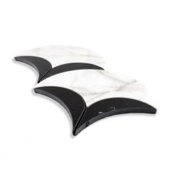 Parasol White/Black 8.5in. x 8.625in. Polished Calacatta/Nero Marquina/Marble Wall/Floor Mosaic Tile (5.09 sq. ft./Case) by Jeffrey Court 9 Parasol White/Black 8.5in. x 8.625in. Polished Calacatta/Nero Marquina/Marble Wall/Floor Mosaic Tile (5.09 sq. ft./Case) by Jeffrey Court -Tile Elegant Shop white jeffrey court marble tile 13020 40 1000