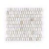 Trapezium White 10.625 in. x 12 in. Polished Calacatta Thassos/Dolomite/Marble Wall/Floor Mosaic (8.85 sq. ft./Case) by Jeffrey Court 1 Trapezium White 10.625 in. x 12 in. Polished Calacatta Thassos/Dolomite/Marble Wall/Floor Mosaic (8.85 sq. ft./Case) by Jeffrey Court -Tile Elegant Shop white jeffrey court marble tile 13021 64 1000