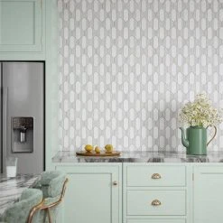 Cravat White/Grey 7.375 in. x 10.125 in. Geometric Honed Thassos/Grey Marble Wall/Floor Mosaic Tile (5.18 sq. ft./Case) by Jeffrey Court 9 Cravat White/Grey 7.375 in. x 10.125 in. Geometric Honed Thassos/Grey Marble Wall/Floor Mosaic Tile (5.18 sq. ft./Case) by Jeffrey Court -Tile Elegant Shop white jeffrey court marble tile 13022 31 1000