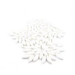 Tea Party White 13.125 in. x 14.625 in. Floral Semi-Polished Thassos Marble Mosaic Wall/Floor Tile (11.632 sq. ft./Case) by Jeffrey Court 10 Tea Party White 13.125 in. x 14.625 in. Floral Semi-Polished Thassos Marble Mosaic Wall/Floor Tile (11.632 sq. ft./Case) by Jeffrey Court -Tile Elegant Shop white jeffrey court marble tile 13033 40 1000