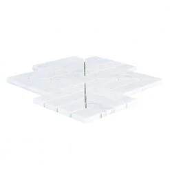 Wetherly White 9.5 in. x 9.5 in. Geometric Polished Marble Wall and Floor Mosaic Tile (5.69 sq. ft./Case) by Jeffrey Court 7 Wetherly White 9.5 in. x 9.5 in. Geometric Polished Marble Wall and Floor Mosaic Tile (5.69 sq. ft./Case) by Jeffrey Court -Tile Elegant Shop white jeffrey court marble tile 95747 40 1000