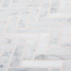 Jet Stream White 10.125 in. x 11.125 in. Herringbone Honed Marble Floor and Wall Mosaic Tile (7.82 sq. ft./Case) by Jeffrey Court 13 Jet Stream White 10.125 in. x 11.125 in. Herringbone Honed Marble Floor and Wall Mosaic Tile (7.82 sq. ft./Case) by Jeffrey Court -Tile Elegant Shop white jeffrey court marble tile 96004 1d 1000