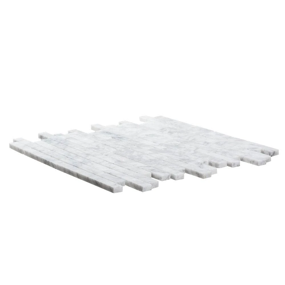 Stargazer White 11.75 in. x 12 in. Interlocking Polished Marble Mosaic Tile (9.79 sq. ft./Case) by Jeffrey Court 5 Stargazer White 11.75 in. x 12 in. Interlocking Polished Marble Mosaic Tile (9.79 sq. ft./Case) by Jeffrey Court - Image 3