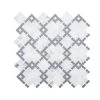 Madras Cotton White 12.5 in. x 12.5 in. Geometric Marble Wall and Floor Mosaic Tile (10.8 sq. ft./Case) by Jeffrey Court 2 Madras Cotton White 12.5 in. x 12.5 in. Geometric Marble Wall and Floor Mosaic Tile (10.8 sq. ft./Case) by Jeffrey Court -Tile Elegant Shop white jeffrey court marble tile 96613 64 1000