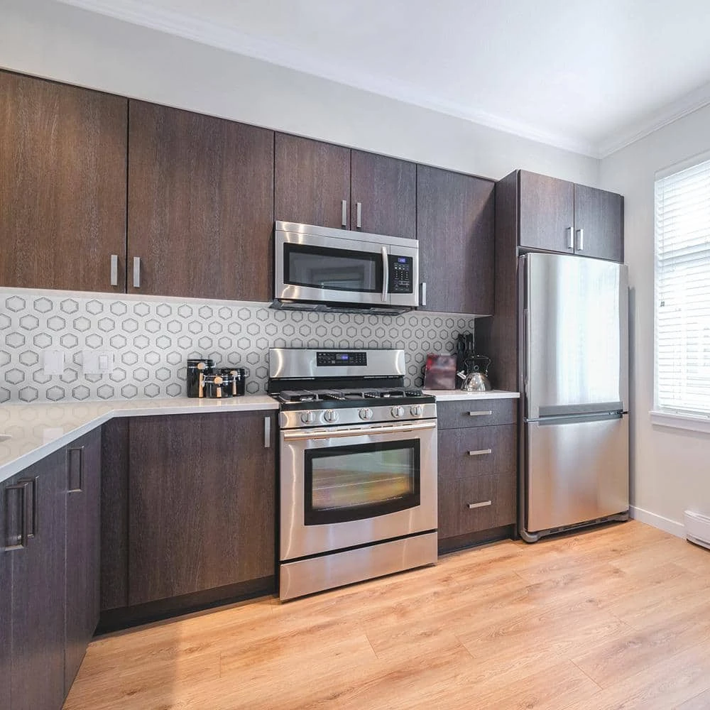 Locket White 12 in. x 10.375 in. Hexagon Polished Marble Wall and Floor Mosaic Tile (8.64 sq. ft./Case) by Jeffrey Court 4 Locket White 12 in. x 10.375 in. Hexagon Polished Marble Wall and Floor Mosaic Tile (8.64 sq. ft./Case) by Jeffrey Court - Image 2