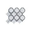 Casablanco White 10.75 in. x 9.5 in. Arabesque Polished Marble Wall and Floor Mosaic Tile (7.09 sq. ft./Case) by Jeffrey Court 1 Casablanco White 10.75 in. x 9.5 in. Arabesque Polished Marble Wall and Floor Mosaic Tile (7.09 sq. ft./Case) by Jeffrey Court -Tile Elegant Shop white jeffrey court marble tile 96775 64 1000