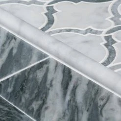 Casablanco White 10.75 in. x 9.5 in. Arabesque Polished Marble Wall and Floor Mosaic Tile (7.09 sq. ft./Case) by Jeffrey Court 10 Casablanco White 10.75 in. x 9.5 in. Arabesque Polished Marble Wall and Floor Mosaic Tile (7.09 sq. ft./Case) by Jeffrey Court -Tile Elegant Shop white jeffrey court marble tile 96775 a0 1000