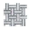 Benedict White 12 in. x 12 in. Basket Weave Mixed Marble Wall and Floor Mosaic Tile (10 sq. ft./Case) by Jeffrey Court 2 Benedict White 12 in. x 12 in. Basket Weave Mixed Marble Wall and Floor Mosaic Tile (10 sq. ft./Case) by Jeffrey Court -Tile Elegant Shop white jeffrey court marble tile 96794 64 1000