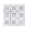 Doheny Thassos White 12.375 in. x 12.375 in. Basket Weave Mixed Marble Wall and Floor Mosaic Tile (10.63 sq. ft./Case) by Jeffrey Court 1 Doheny Thassos White 12.375 in. x 12.375 in. Basket Weave Mixed Marble Wall and Floor Mosaic Tile (10.63 sq. ft./Case) by Jeffrey Court -Tile Elegant Shop white jeffrey court marble tile 96795 64 1000