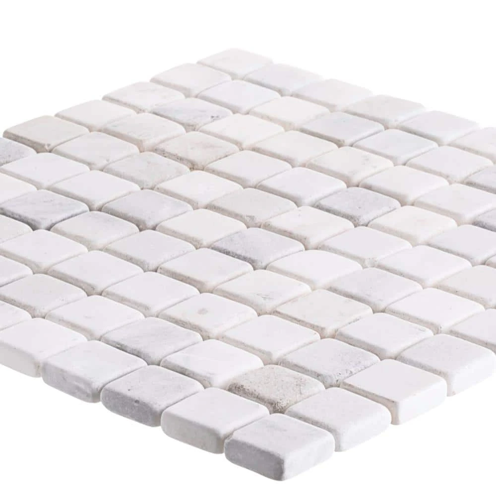 Carrara White 11.75 in. x 11.75 in. Honed Marble Wall and Floor Mosaic Tile (0.958 sq. ft./Each) by Jeffrey Court 5 Carrara White 11.75 in. x 11.75 in. Honed Marble Wall and Floor Mosaic Tile (0.958 sq. ft./Each) by Jeffrey Court - Image 3